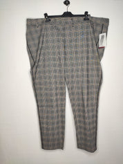 (U18) Ulla Popken Hose kariert grau 797867 130