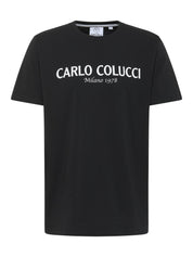 Original Carlo Colucci Tshirt Basic Schlicht verschiedene Farben.