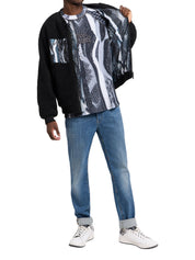 Carlo Colucci Wendejacke CC-C8602-201 schwarz weiß Wende
