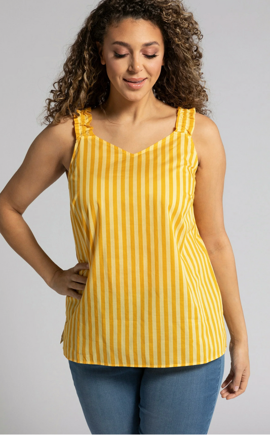 (U30) Ulla popken Bluse Gelb 791207 600