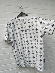 Original UVP 90€ Carlo Colucci Tshirt braun / weiß / schwarz