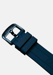 Nr10 Carlo Colucci Armbanduhr navyblau gold Silikonarmband Automatik + 2 Jahre Herstellergarantie