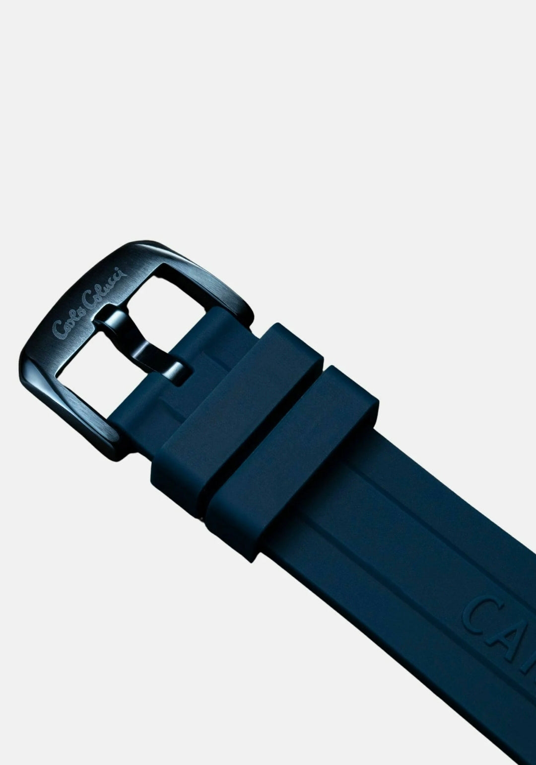 Nr10 Carlo Colucci Armbanduhr navyblau gold Silikonarmband Automatik + 2 Jahre Herstellergarantie