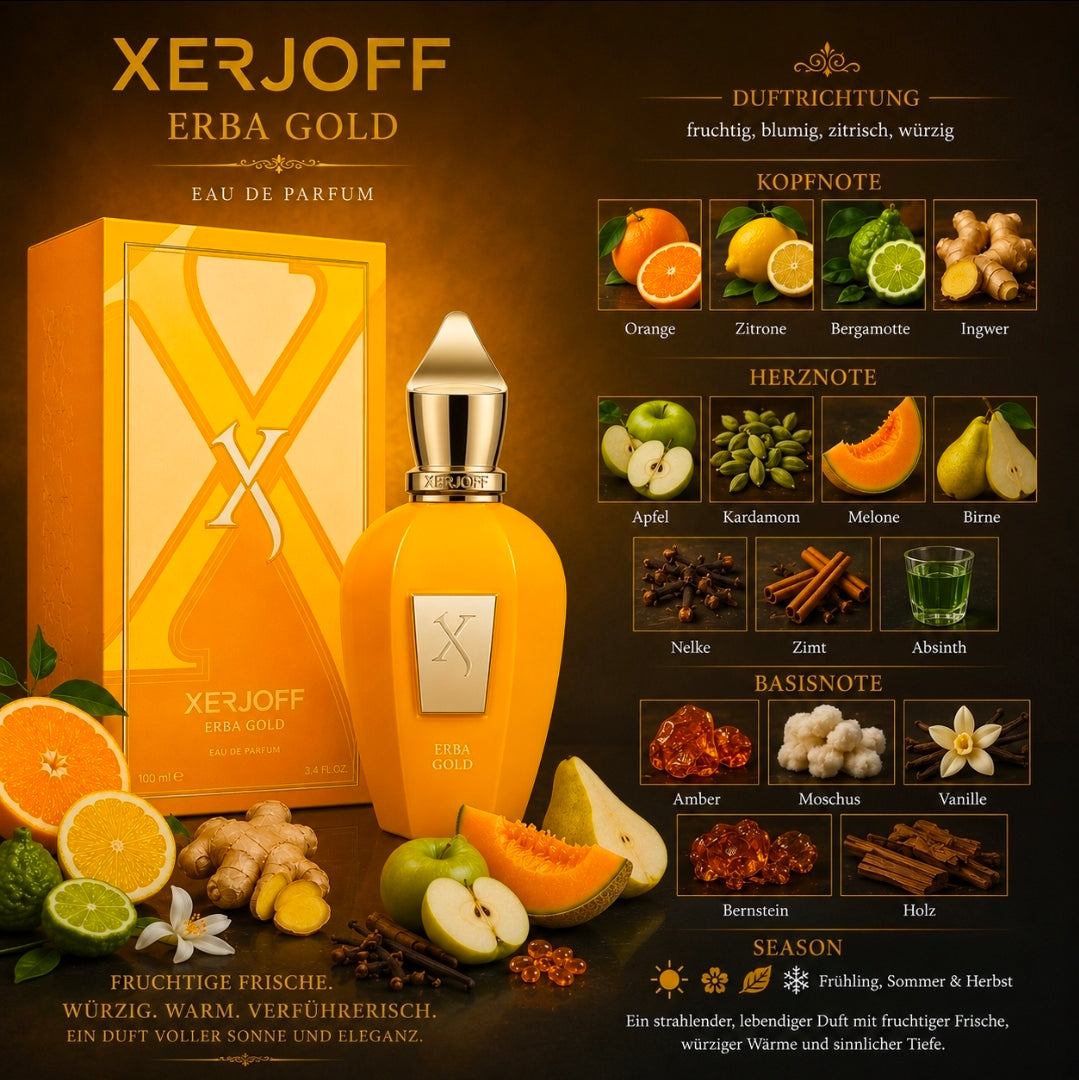 Original XERJOFF Erba Gold Eau de Parfum 100ml