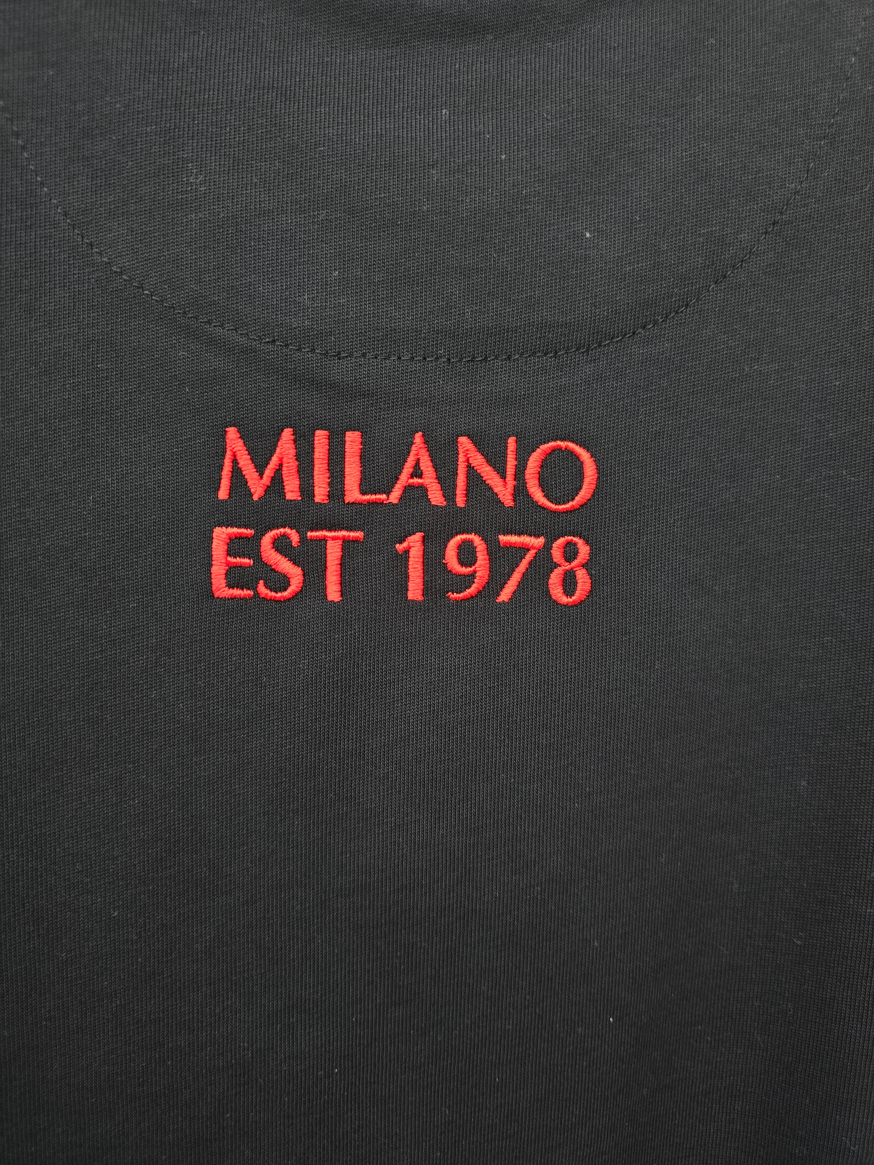 Carlo Colucci Tshirt schwarz / grau Großes C Brust