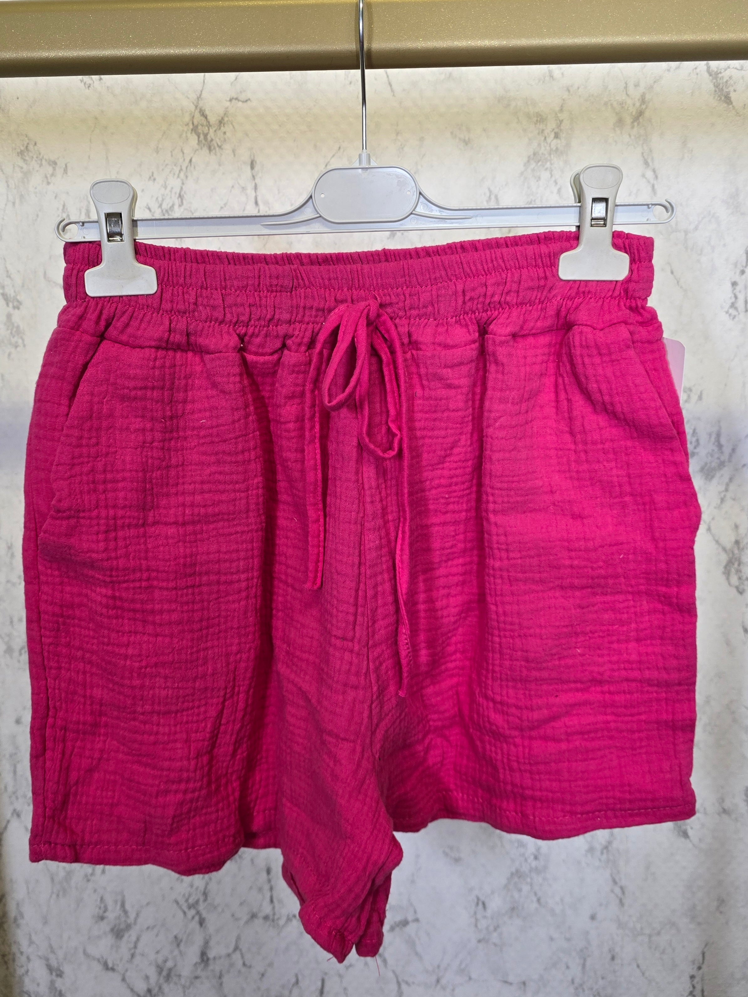 Short Musselin Sommer luftig