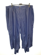 (U43) Ulla Popken Hose Sport Navy 796265 130
