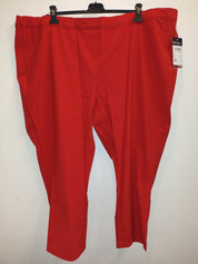 (U12) Ulla Popken Hose Rot gepunktet schwarz 782013 530