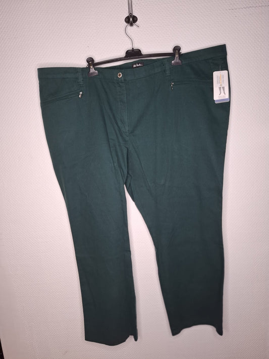 (U17) Ulla Popken Hose Dunkel grün 624655 41