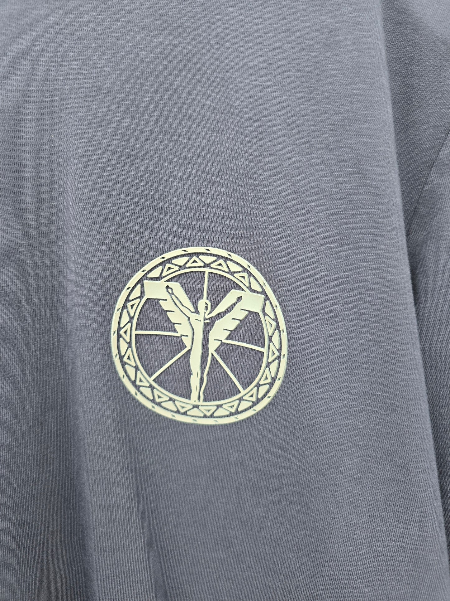 (79) Carlo Colucci Tshirt unisex dunkelblau Gummi Logo
