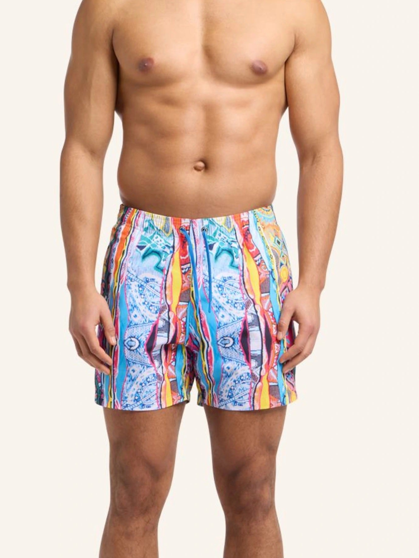 (199) Carlo Colucci Badeshort Badehose bunt