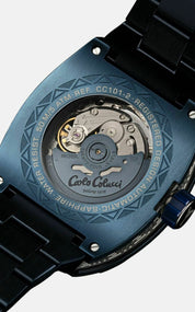 Nr23 Carlo Colucci Armbanduhr navyblau Metallarmband CC101-2 Hersteller Garantie 2 Jahre