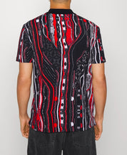Carlo Colucci Poloshirt schwarz bunt Comfort Fit -59-