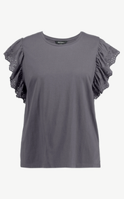 (U30) Ulla Popken T-Shirt Grau 810614 100