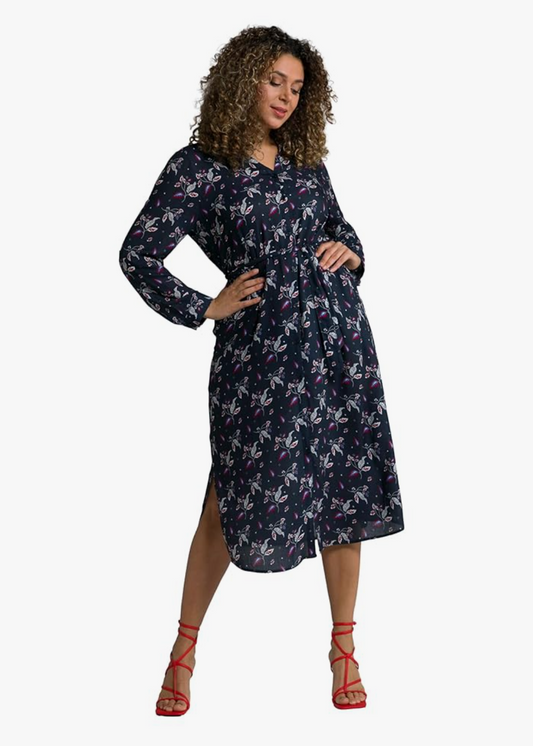 (U2) Ulla Popken Kleid Dunkel blau 802537 130