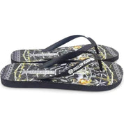 Philipp Plein Damen Flip-Flops Schwarz gelb
