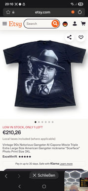 Vintage Urban Legends Changes Tshirt Al Capone schwarz