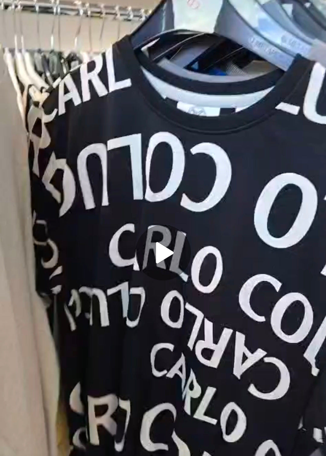 Nr 9 Carlo Colucci Tshirt uvp 99,95€ schwarz weiß