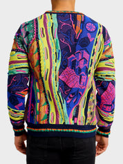 Carlo Colucci 3D Strickpullover Pullover neon bunt C12507 COL 101 (208)