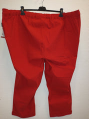 (U12) Ulla Popken Hose Rot gepunktet schwarz 782013 530