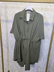 Musselin Kleid Baumwolle Sommer Unterknie lang