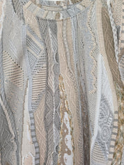 Carlo Colucci Tshirt beige 3d Optik Gr L