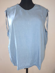 (U28) Ulla Popken Bluse blau 807344 901