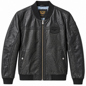 PME Legend Echtleder Jacke Lederjacke schwarz grau grün