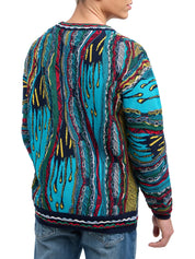 (158) Carlo Colucci 3D Strickpullover Pullover bunt C12508 COL 171