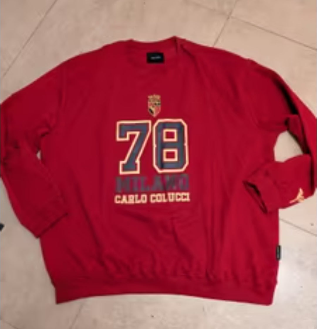 Carlo Colucci Sweatshirt rot