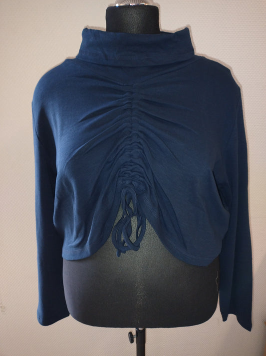 (U33) Ulla Popken Langarmshirt dunkelblau 807746 130