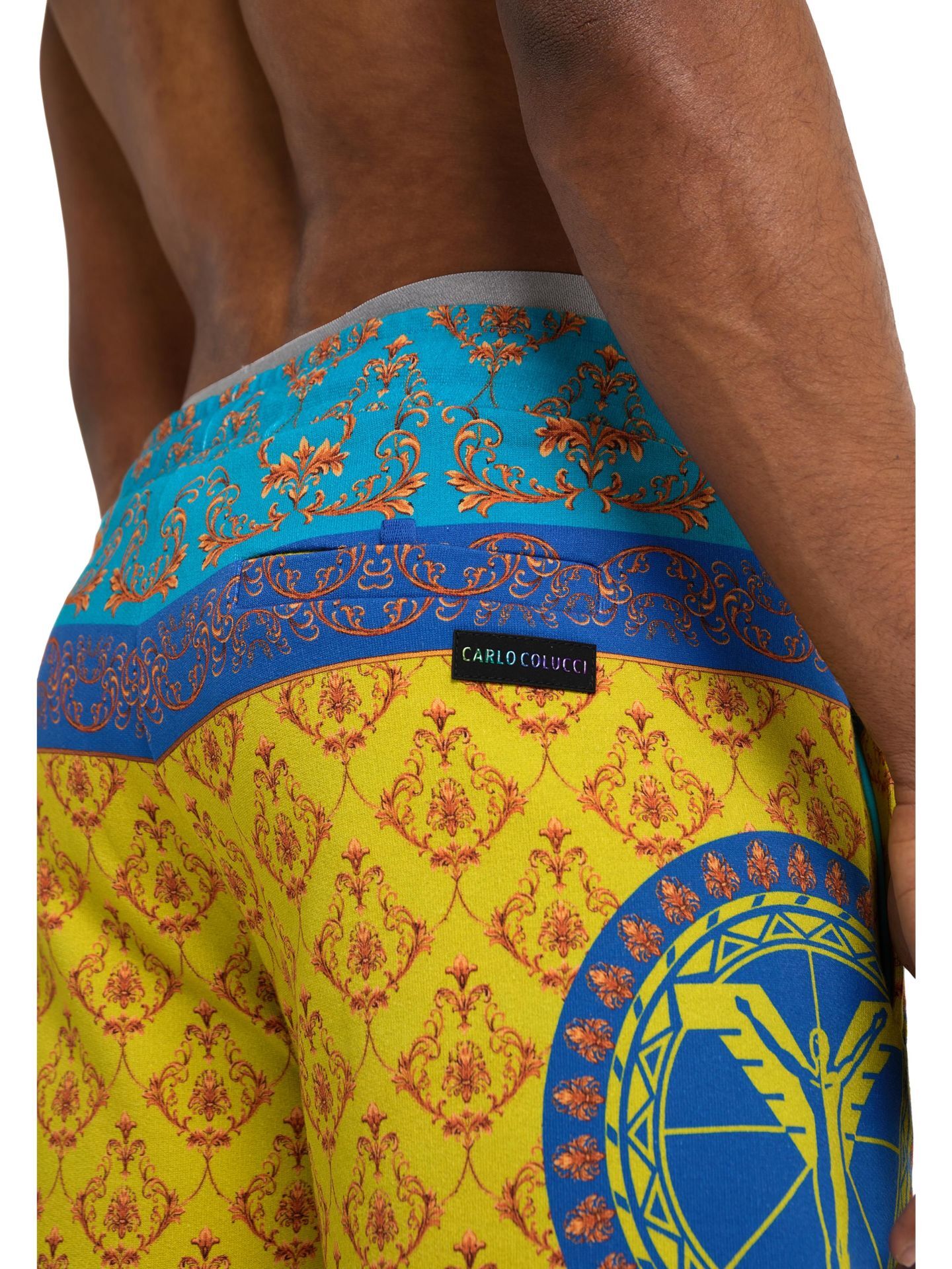 Carlo Colucci Short blau-gelb Gr. XS DAH-C4310-171 / -117-