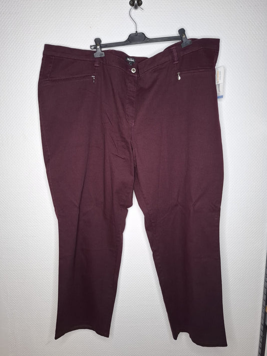 (U17) Ulla Popken Hose dunkel lila 624655 88