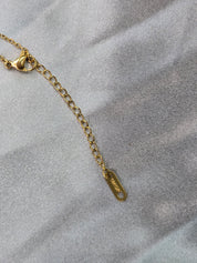 18k vergoldet Edelstahl Halskette gold Schmetterling mit Perlmutt weiß (6)
