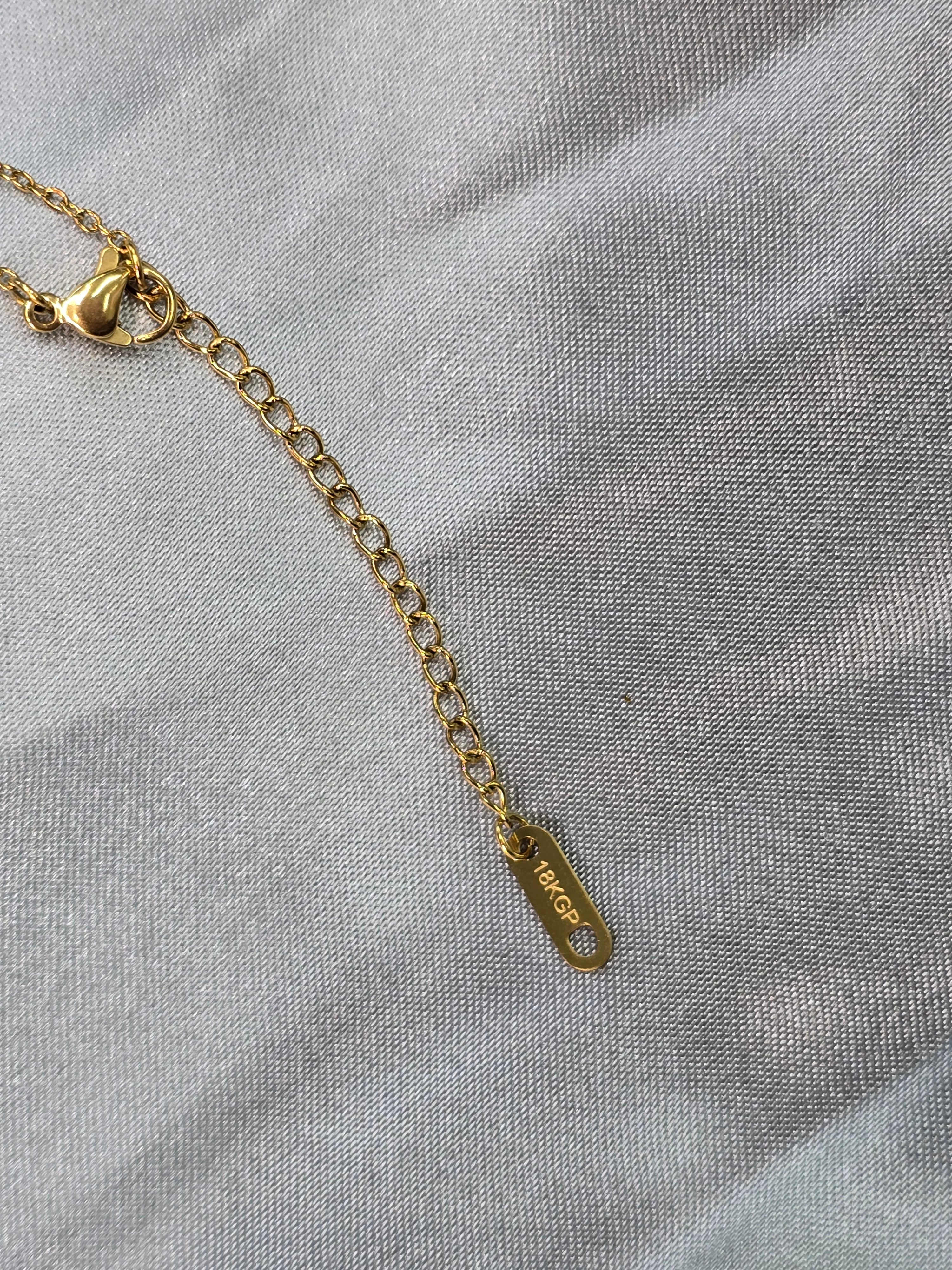 18k vergoldet Edelstahl Halskette gold Schmetterling mit Perlmutt weiß (6)