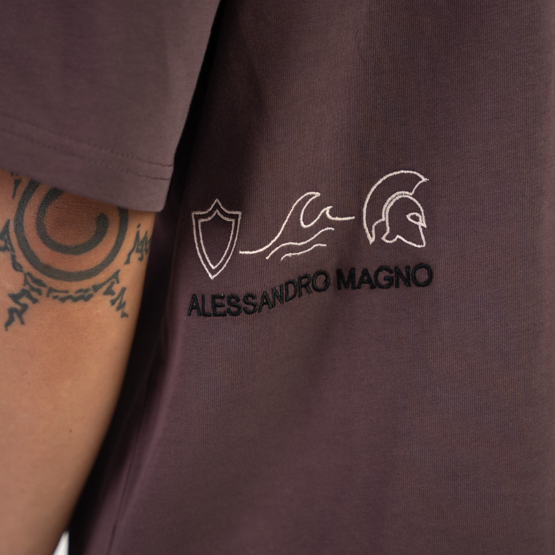 Alessandro Magno Tshirt braun Ch. 7
