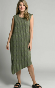 (U26) Ulla Popken Kleid Grün 807460 190