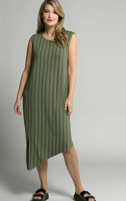 (U26) Ulla Popken Kleid Grün 807460 190