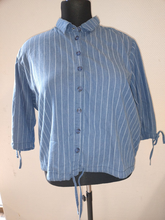 (U31) Ulla Popken Hemd Blau 803058 902