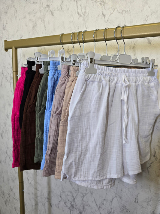 Short Musselin Sommer luftig