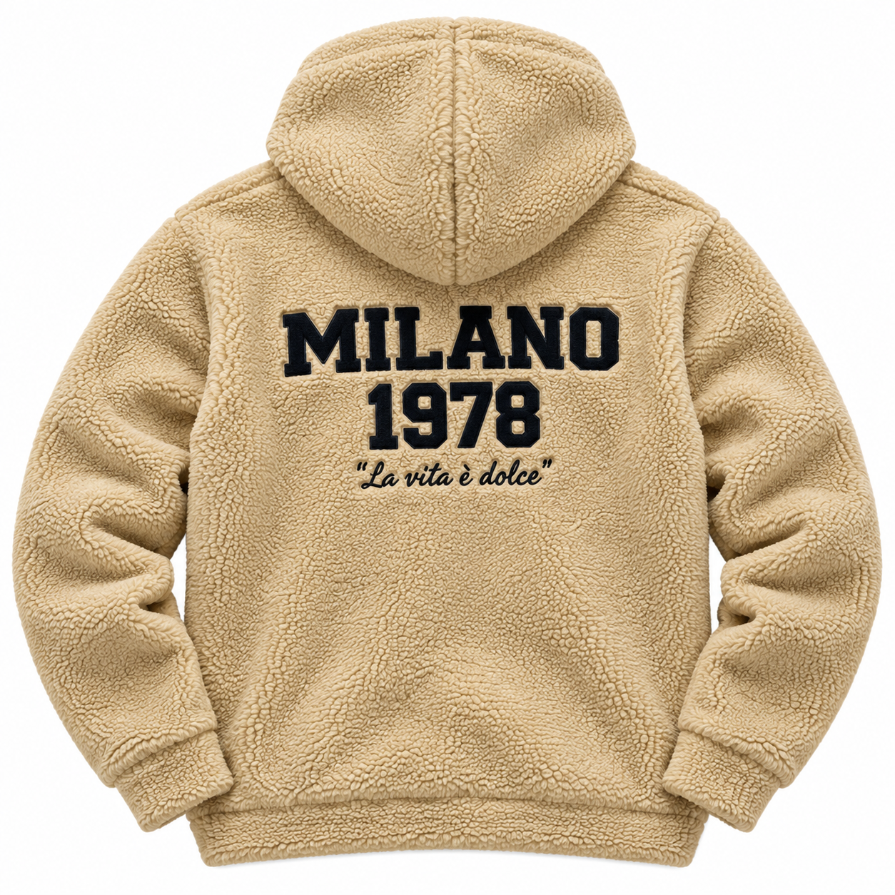 Carlo Colucci Teddyjacke beige schwarz C7729 Col 58 /Col 20