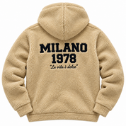 Carlo Colucci Teddyjacke beige schwarz C7729 Col 58 /Col 20