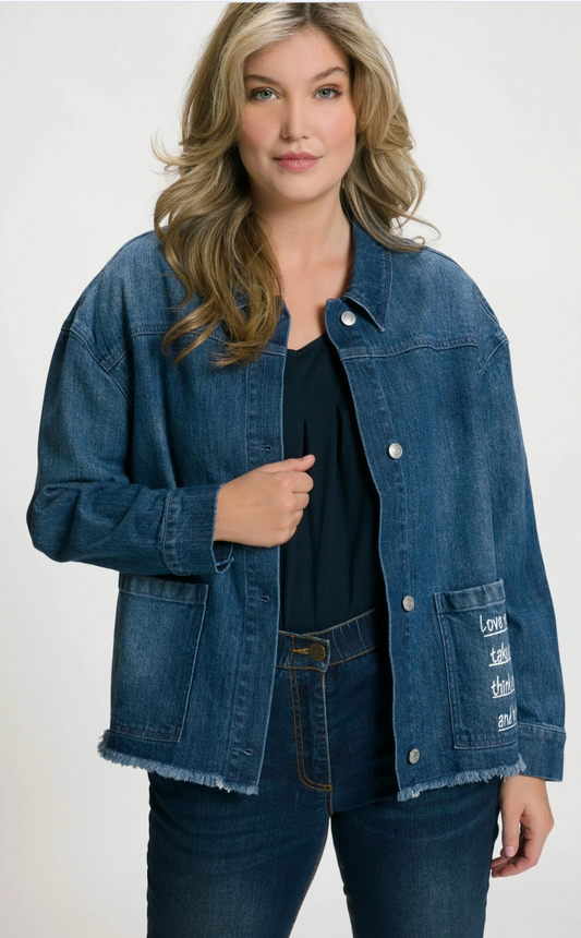 (U5) Ulla Popken Jeans Jacke 806353902