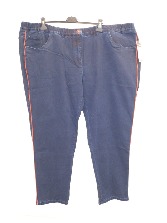 (U46) Ulla Popken Jeans Dunkel Blau 798052 105