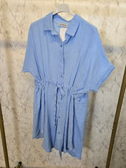 Musselin Kleid Baumwolle Sommer Unterknie lang