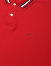TOMMY HILFIGER Poloshirt rot Regular Fit Baumwolle -46-