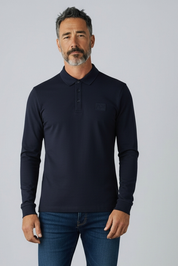 ARMANI EXCHANGE Poloshirt Langarm Schwarz (91)