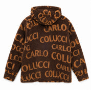 Carlo Colucci Teddyhoodie braun