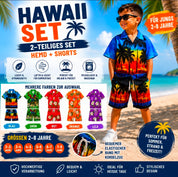 Kinder Sommer Set Hawaii bunt 2 teilig Palmen Sommer Strand