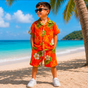 Kinder Sommer Set Hawaii bunt 2 teilig Palmen Sommer Strand